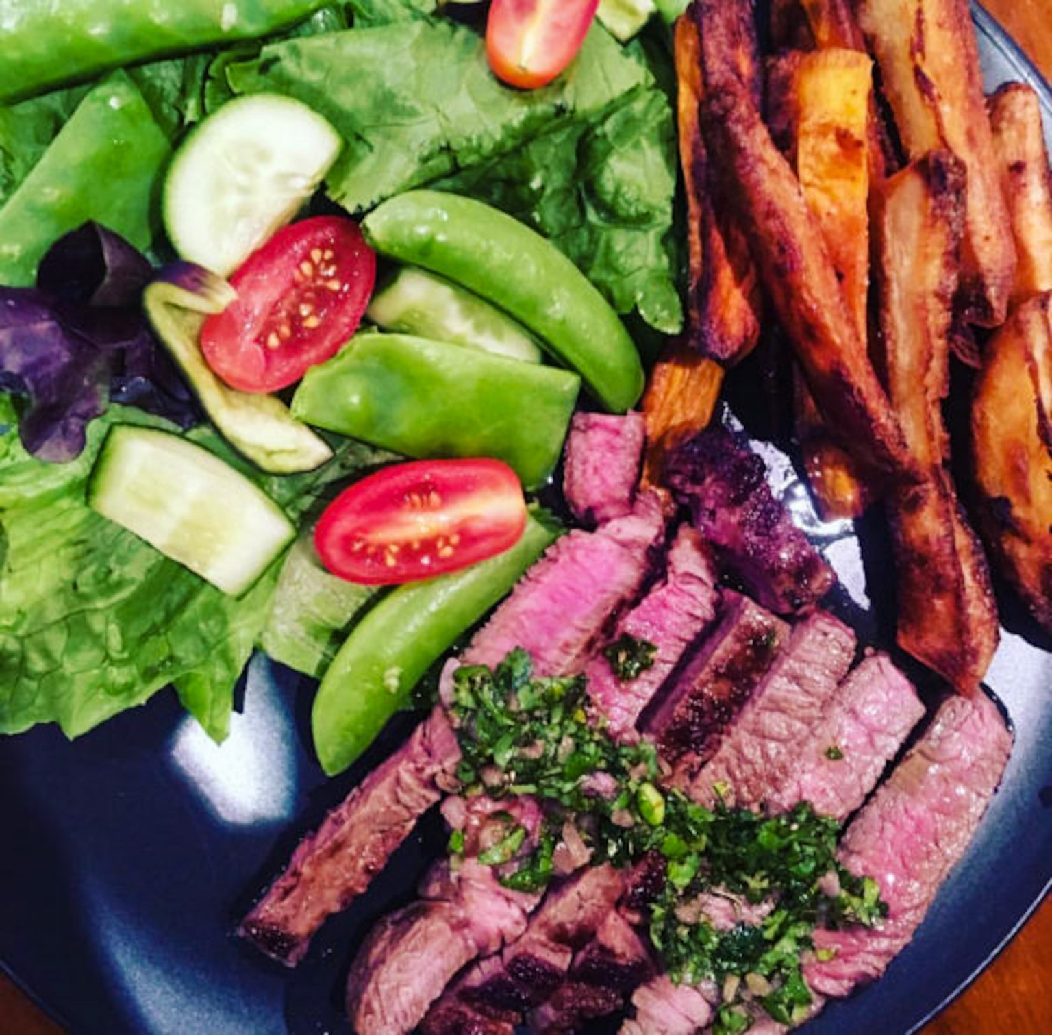 Rump Steak With Chimichurri Sauce